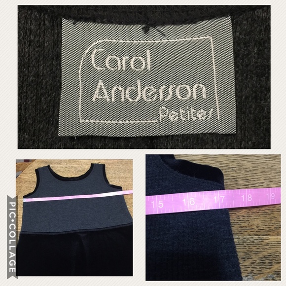 Carol Anderson Petites Chest 17'' Velvet Dress - Picture 8 of 8